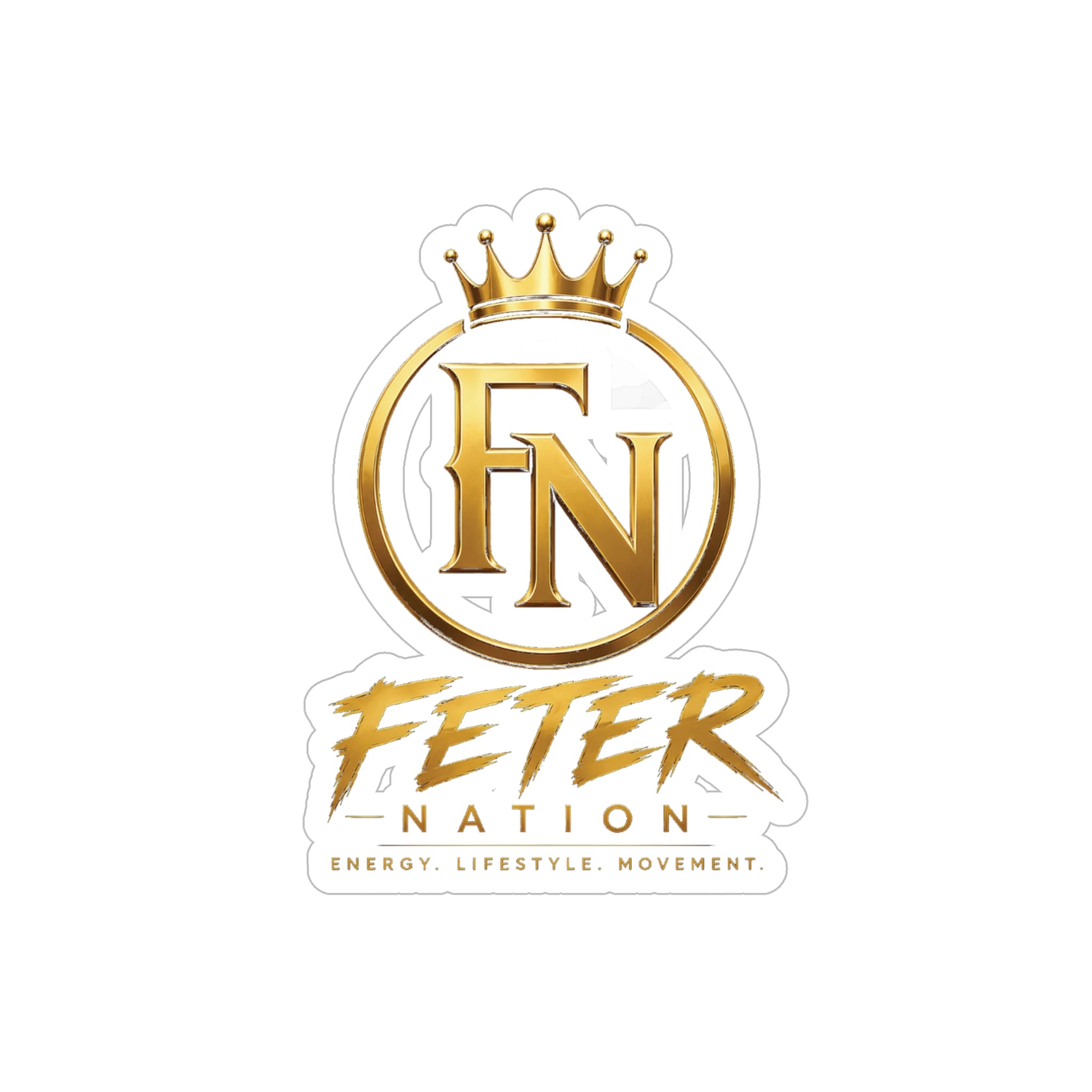 Feter Nation Apparel™️ Transparent Outdoor Stickers, Die-Cut, 1pc